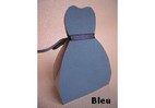 boites dragées robe mariées couleur bleu